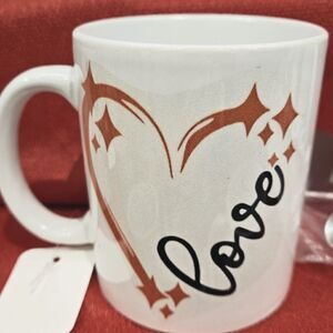 Heart and love coffee mug